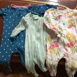 Baby girl footies